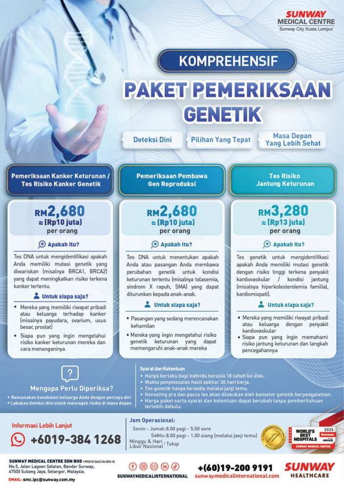Komprehensif Paket Pemeriksaan Genetik